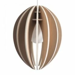 Gone's Suspensions Lampe à Suspendre Bois Cordon Blanc Et Ampoule -Luminaires Soldes 2022 lampe a suspendre bois cordon blanc et ampoule 4