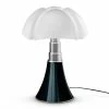 Martinelli Luce Lampes à Poser Lampe Ampoules LED Pied Télescopique Noir H66-86cm -Luminaires Soldes 2022 lampe ampoules led pied telescopique noir h66 86cm
