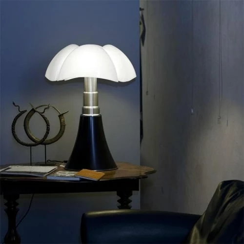 Martinelli Luce Lampes à Poser Lampe Ampoules LED Pied Télescopique Noir H66-86cm 5 Martinelli Luce Lampes à Poser Lampe Ampoules LED Pied Télescopique Noir H66-86cm – Image 3