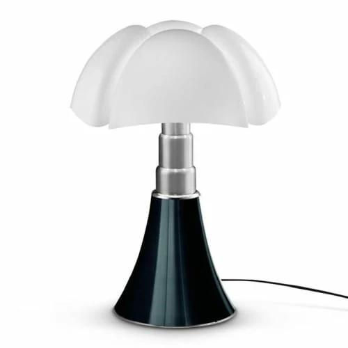 Martinelli Luce Lampes à Poser Lampe Ampoules LED Pied Télescopique Noir H66-86cm 3 Martinelli Luce Lampes à Poser Lampe Ampoules LED Pied Télescopique Noir H66-86cm