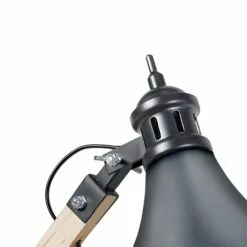 Tosel Lampes à Poser Lampe Bureau Métal Naturel Et Anthracite -Luminaires Soldes 2022 lampe bureau metal naturel et anthracite 2