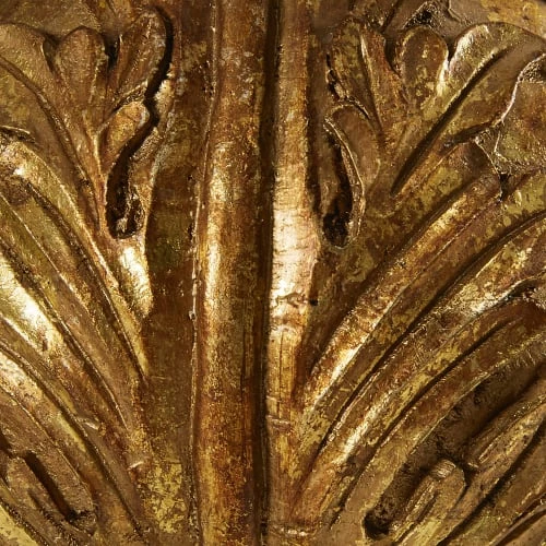 Maisons Du Monde Lampes à Poser Lampe Classique Sculptée Doré Vieilli Et Coton Blanc 4 Maisons Du Monde Lampes à Poser Lampe Classique Sculptée Doré Vieilli Et Coton Blanc – Image 2