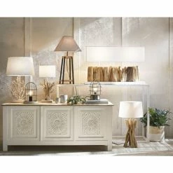 Maisons Du Monde Lampes à Poser Lampe Corail Et Abat-jour Blancs -Luminaires Soldes 2022 lampe corail et abat jour blancs 1000 14 38 178429 4