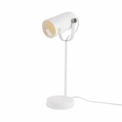 Present Time Lampes à Poser Lampe De Bureau Blanche H42cm -Luminaires Soldes 2022 lampe de bureau blanche h42cm 4