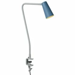 Lucide Lampes à Poser Lampe De Bureau En Métal Bleu