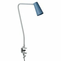 Lucide Lampes à Poser Lampe De Bureau En Métal Bleu -Luminaires Soldes 2022 lampe de bureau en metal bleu 3