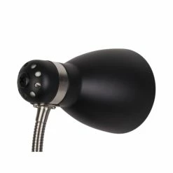 Leitmotiv Lampes à Poser Lampe De Bureau En Métal New Study Noir -Luminaires Soldes 2022 lampe de bureau en metal new study noir 2