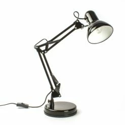 Brilliant Lampes à Poser Lampe De Bureau En Métal Noir -Luminaires Soldes 2022 lampe de bureau en metal noir 11