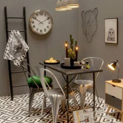 Present Time Lampes à Poser Lampe De Bureau Study En Métal Bleu H34cm -Luminaires Soldes 2022 lampe de bureau study en metal bleu h34cm 1