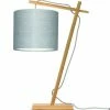 Good & Mojo Lampes à Poser Lampe De Table Bambou/lin H46cm -Luminaires Soldes 2022 lampe de table bambou lin h46cm 12