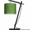 Good & Mojo Lampes à Poser Lampe De Table Bambou Noir/lin H46cm -Luminaires Soldes 2022 lampe de table bambou noir lin h46cm 30