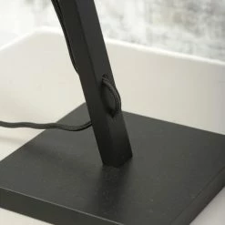 Good & Mojo Lampes à Poser Lampe De Table Bambou Noir/lin H46cm -Luminaires Soldes 2022 lampe de table bambou noir lin h46cm 4