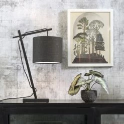 Good & Mojo Lampes à Poser Lampe De Table Bambou Noir/lin H46cm 9 Good & Mojo Lampes à Poser Lampe De Table Bambou Noir/lin H46cm -Luminaires Soldes 2022 lampe de table bambou noir lin h46cm 7