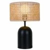 Keria Lampes à Poser Lampe De Table En Canage Naturel
