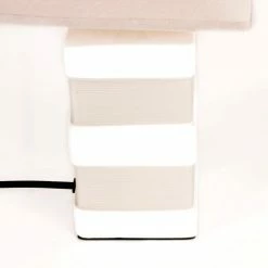 Keria Lampes à Poser Lampe De Table En Ceramic Blanc -Luminaires Soldes 2022 lampe de table en ceramic blanc 5