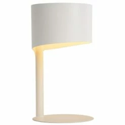 Lucide Lampes à Poser Lampe De Table En Métal Blanc