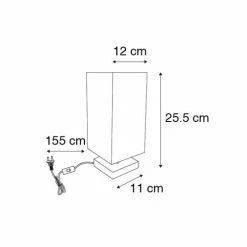 QAZQA Lampes à Poser Lampe De Table En Métal Blanc -Luminaires Soldes 2022 lampe de table en metal blanc 8