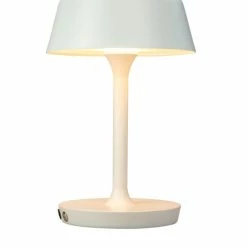 Dyberg Larsen Lampes à Poser Lampe De Table En Métal Blanc Mat Et Métal Brossé, H 30 Cm D 19,5 Cm -Luminaires Soldes 2022 lampe de table en metal blanc mat et metal brosse h 30 cm d 19 5 cm 2