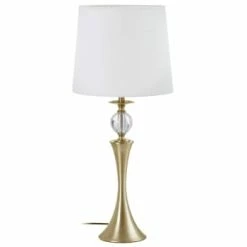 Ixia Lampes à Poser Lampe De Table En Métal Doré -Luminaires Soldes 2022 lampe de table en metal dore 6