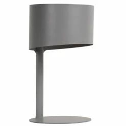 Lucide Lampes à Poser Lampe De Table En Métal Gris -Luminaires Soldes 2022 lampe de table en metal gris 3
