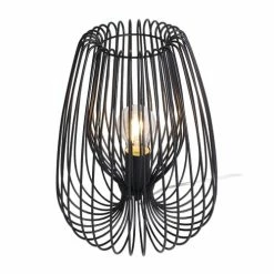 Keria Lampes à Poser Lampe De Table En Métal Noir -Luminaires Soldes 2022 lampe de table en metal noir 38