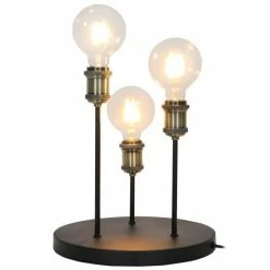 Sampa Helios Lampes à Poser Lampe De Table En Métal Noir -Luminaires Soldes 2022 lampe de table en metal noir 8