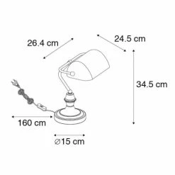 QAZQA Lampes à Poser Lampe De Table En Verre Doré/laiton -Luminaires Soldes 2022 lampe de table en verre dore laiton 2