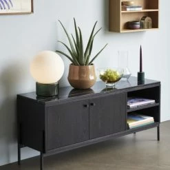 Hubsch Lampes à Poser Lampe De Table En Verre Vert -Luminaires Soldes 2022 lampe de table en verre vert 4