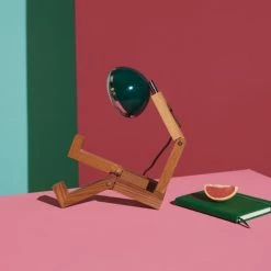 Lampes à Poser Lampe De Table Mr. Wattson Bois Noir Fashion -Luminaires Soldes 2022 lampe de table mr wattson bois noir fashion 3