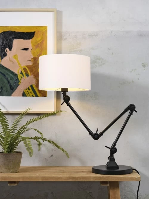It's About Romi Lampes à Poser Lampe De Table Noire Flexible Et Abat-jour Blanc H100cm 4 It's About Romi Lampes à Poser Lampe De Table Noire Flexible Et Abat-jour Blanc H100cm – Image 2