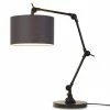 It's About Romi Lampes à Poser Lampe De Table Noire Flexible Et Abat-jour Gris Foncé H100cm -Luminaires Soldes 2022 lampe de table noire flexible et abat jour gris fonce h100cm