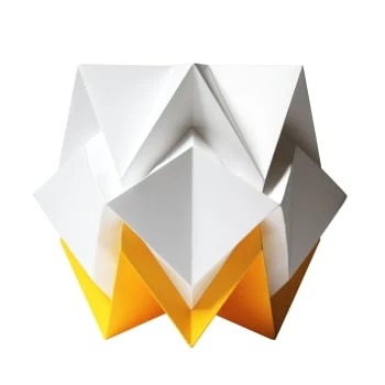 Tedzukuri Atelier Lampes à Poser Lampe De Table Origami Bicolore En Papier Taille M 8 Tedzukuri Atelier Lampes à Poser Lampe De Table Origami Bicolore En Papier Taille M – Image 6