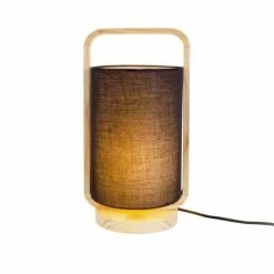 Present Time Lampes à Poser Lampe De Table Snap Wood Pin Noir -Luminaires Soldes 2022 lampe de table snap wood pin noir 1