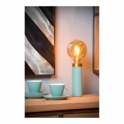 Lampea Lampes à Poser Lampe De Table Vintage En Métal Turquoise Ø 6 Cm -Luminaires Soldes 2022 lampe de table vintage en metal turquoise oe 6 cm 3