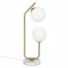 Maisons Du Monde Lampes à Poser Lampe Deux Globes En Verre Et Métal Doré, Socle En Marbre Blanc -Luminaires Soldes 2022 lampe deux globes en verre et metal dore socle en marbre blanc 1000 16 31 229057 1