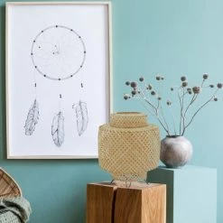 Lussiol Lighting Lampes à Poser Lampe En Bambou Naturel H.38 Cm -Luminaires Soldes 2022 lampe en bambou naturel h 38 cm 2