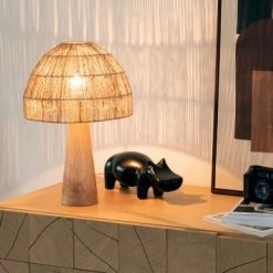 Maisons Du Monde Lampes à Poser Lampe En Bois -Luminaires Soldes 2022 lampe en bois 1000 5 37 216517 3