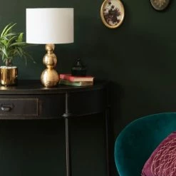 Maisons Du Monde Lampes à Poser Lampe En Céramique Dorée Et Abat-jour En Lin Blanc -Luminaires Soldes 2022 lampe en ceramique doree et abat jour en lin blanc 1000 6 30 227211 3