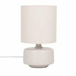 Maisons Du Monde Lampes à Poser Lampe En Céramique Beige Et Abat-jour En Coton écru -Luminaires Soldes 2022 lampe en ceramique gris nuage et abat jour en coton ecru junha 1000 13 0 225008 1 1