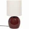Maisons Du Monde Lampes à Poser Lampe En Céramique Marron Et Abat-jour En Coton Blanc -Luminaires Soldes 2022 lampe en ceramique marron et abat jour en coton blanc 1000 12 1 227387 1
