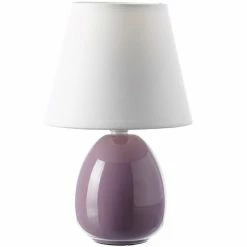 Unimasa Lampes à Poser Lampe En Céramique Parme 24.5 Cm