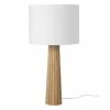 Maisons Du Monde Lampes à Poser Lampe En Chêne Strié Et Abat-jour En Coton Blanc -Luminaires Soldes 2022 lampe en chene strie et abat jour en coton blanc 1000 9 16 211863 1