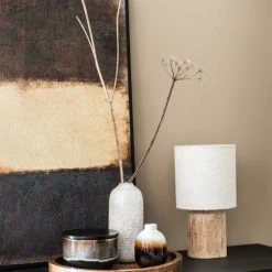 Maisons Du Monde Lampes à Poser Lampe En Eucalyptus Et Abat-jour En Coton écru -Luminaires Soldes 2022 lampe en eucalyptus et abat jour en coton ecru 1000 14 1 216645 3