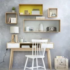 Maisons Du Monde Lampes à Poser Lampe En Hévéa Avec Abat-jour Gris -Luminaires Soldes 2022 lampe en hevea avec abat jour gris 1000 5 30 151730 15