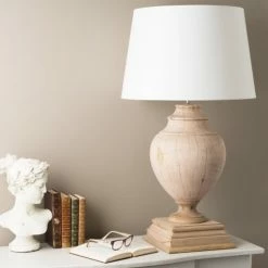 Maisons Du Monde Lampes à Poser Lampe En Manguier Et Abat-jour En Coton Blanc H 90 Cm -Luminaires Soldes 2022 lampe en manguier et abat jour en coton blanc h 90 cm 1000 8 18 146429 6