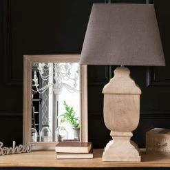 Maisons Du Monde Lampes à Poser Lampe En Manguier Et Abat-jour Gris Anthracite -Luminaires Soldes 2022 lampe en manguier et abat jour gris anthracite 1000 5 31 177315 7