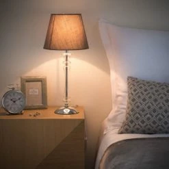 Maisons Du Monde Lampes à Poser Lampe En Métal Abat-jour Gris -Luminaires Soldes 2022 lampe en metal abat jour gris 1000 0 3 172244 5