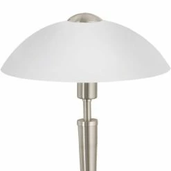 Eglo Lampes à Poser Lampe En Métal Argenté -Luminaires Soldes 2022 lampe en metal argente 4
