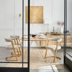 Maisons Du Monde Lampes à Poser Lampe En Métal Coloris Laiton Et Abat-jour Blanc -Luminaires Soldes 2022 lampe en metal coloris laiton et abat jour blanc 1000 14 9 201770 5