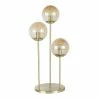 Maisons Du Monde Lampes à Poser Lampe En Métal Doré 3 Abat-jour En Verre Ambré -Luminaires Soldes 2022 lampe en metal dore 3 abat jour en verre ambre 1000 0 33 220490 1